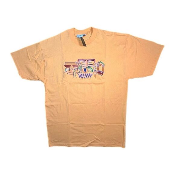 Vintage 90s Caesar’s Palace Embroidered Tee - Picture 1 of 6
